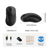 Rapoo VT3 MAX Gen-2 Wireless Gaming Mouse, True 8K Wireless Polling Rate, 53g Lightweight, Up to 750 Hr Battery, Nordic nRF54L15 MCU, 120-Million Optical Switch, 10 Programmable Buttons, Macro Enabled