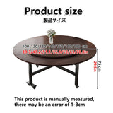 Extendable Round Drop Leaf Dining Table with Wheels, Flip-Top Design for Small Spaces, Gray Finish, 63in (160cm) - Ideal for Kitchen and Dining Room Use