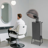 1200W Professional Hooded Hair Dryer, Adjustable Standing Hair Dryer with 2 Wheels and 6.56ft Long Power Cord, Salon Dryers with Hood, Room Temperature to 70 ℃/158℉