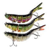 Rose Kuli Fishing Lures - Multi Jointed Swimbaits, Topwater, Slow Sinking, Bionic Swimming Lures Kit for Bass, Trout, Freshwater & Saltwater