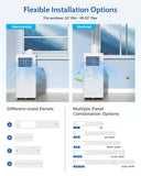 Feelfunn 12,000 BTU Portable Air Conditioners - 3-in-1 Portable AC Unit Cools Up to 600 Sq.Ft., with App/Wifi/Remote Control, Dehumidifier & Fan Modes, Window Mounting Kit, Ideal for Bedroom, Dorms