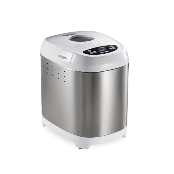 Digital Electric Bread Maker Machine Artisan and Gluten-Free, 2 lbs Capacity, 14 Settings, White and Stainless Steel Hamilton Beach