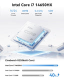 KAMRUI Hyper H2 Mini Gaming PC 2026 Intel Core i7-14650HX 16GB RAM 1TB SSD