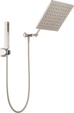 Delta Faucet 10-inch Raincan Shower Head and Hand Held Shower Combo, Brushed Nickel Square Shower Head, Rainfall Shower Head, Hand Shower, 1.75 GPM Flow Rate, Spotshield Brushed Nickel 75527-SN