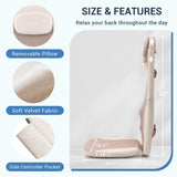 Mynt FSA Eligible HSA Approved Back Massager, Chair Massager with Soothing Heat, Flexible Massage Chair Pad with Soft S-Curve Longer Track Adjustable Pillow for Diverse Body Contours, Christmas Gift