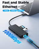 USB C Laptop Docking Station Dual HDMI Monitor 10in1 Dongle Type-C Hub Dock