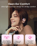 Cleer ARC 3 Open Ear Headphones - Dolby Audio, Snapdragon Sound True Wireless Earbuds, 50Hr Battery, Pink Cleer