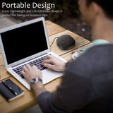 USB Speakerphone Microphone, Conference Speaker Omnidirectional Computer Mic, with 360º Voice Pickup, Touch-Sensor JOUNIVO