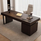 SABALON Office Desk Minimalist Solid Wood Desk Modern Boss Office