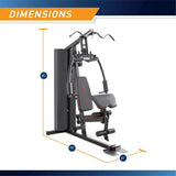 Marcy 200 lbs. Stack Home Gym Multifunction Total Body Training Station MKM-81010 MARCY