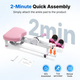 MERACH Split Machine, Stretching Equipment for Flexibility, 180° Leg Stretcher with 6-Level Length Adjustment & Comfortable Pad, Home Stretch Machine for Dance, Gymnastics, 300lbs Capacity (Pink)