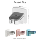 QruiLanTu Hair Dryer Holder Wall Mounted Self Adhesive with Cord Organizer Hands Free Hair Dryer Holder for Bathroom Countertop Blow Dryer Organizer(White)