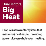 Honeywell Digital Ceramic Tower Heater, 1500 Watt, Oscillating Ceramic Space Heater with Thermostat, Two Heat Settings, Medium Room, Black