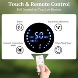 Reptile Humidifier Fogger - 4L Reptile Fogger with Humidity Control Sensor, Timer & 3 Adjustable Mist Levels, Touch & Remote Control, Reptile Mister for Reptiles Amphibians Snake Herps