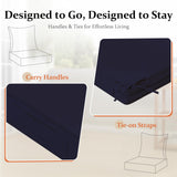 downluxe 24x24 Outdoor Chair Cushions, Waterproof Fade Resistant Patio Furniture Cushions with Handle & Removable Cover