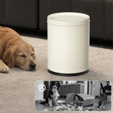 LEASYLIFE 3.1GAL Metal Bathroom Garbage Can with Lid, Modern Garbage Can, Swing Lid,Double Bucket,Small Wastebasket for Bedroom,Living Room,Office,Bank,Hotel