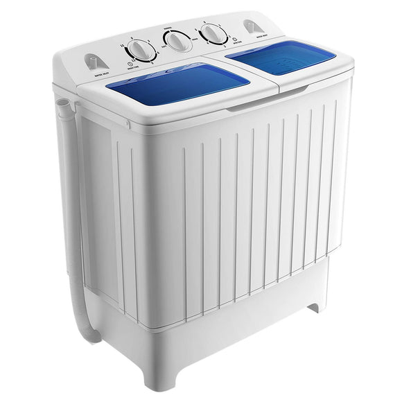 Washer for Apartment RV Dorms, Blue & White Portable Washing Machine Giantex