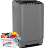 Nictemaw Portable Washing Machine, 20Lbs Capacity Full-Automatic Portable Washer Machine, 2.8Cu.ft Washer and Dryer Combo with Drain Pump, 10 Programs & 8 Water Levels for Apartment, Dorms, RV