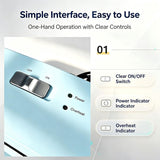 Portable Electric Paper Shredder Crinkle Cut Design 25-70g Auto Feed Safe Overheat Protection Easy Clean Craft Gift Box Filler Streamlined Operation Versatile Use