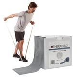 THERABAND Resistance Band, Silver, Super Heavy, 50-Yard Roll, Elastic Band for Strength Training, Stretching, Yoga, Pilates, Physical Therapy, Portable & Cut-to-Length, Color-Coded Levels