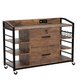 File Cabinet, Filing Cabinet fits Legal/Letter Size, 2 Drawer File Cabinets for Home Office with Lock