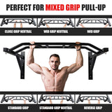 ptlsy Wall Mounted Pull Up Bar with Multi Grip for Pull-up Chin-up Multifunctional Heavy Duty Chin Up Bar Ideal for Home Gym Fitness and Workouts Cross-Training Full Body Strength Training