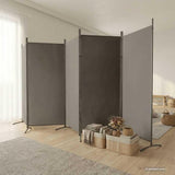 5-Panel Room Divider Anthracite 170.5"x70.9" Fabric Privacy Screen