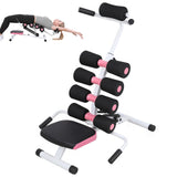 Mini Inversion Table, Adjustable Back Stretcher Table for Pain Relief, Foam Roller, 350 Lbs Load Capacity Home Gym Ergonomic Lumbar Decompression Tables Improve Posture & Spinal Health Pink Black
