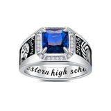 Oseew 2027 Men Custom Graduation Class Ring (White Gold)