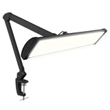 Neatfi 3,500 Lumens LED Desk Lamp – 45W Dimmable Task Light | 3 Light Modes | 540 SMD LEDs | Touch Control | 26-Inch Wide Metal Shade | Reading, Craft, Workbench & Office (CCT with Clamp, Black)