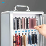 Transparent Phone Storage Cabinet with Lock - Numbered Lockers for Schools, Factories & Exams - Secure Safe Deposit Box for Reliable Storage Solutions