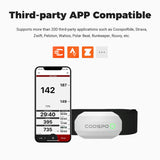 COOSPO Bluetooth Heart Rate Monitor Chest Strap H808S, ANT+ BLE HR Monitor Chest, HRM IP67 Waterproof, Use for Running Cycling Gym and Other Sports