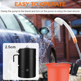 B. TAWD Portable Camping Shower,USB Charging, Built-in 4400mAh,Outdoor Camping Shower Pump+Camping 20L Folding Bucket, self-Priming Pump Draws Water to the showerhead for Camping,Hiking, Beach,Travel
