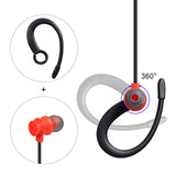 UAYESOK 2 Pin Headset for Motorola CP200 CP200D CLS1110 DTR550 RDU2020 RDU4100 RDU4160D HYT hytera TC-610 Walkie Talkie Ear Hook Surveillance Kit Two Way Radio Earpiece