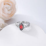 Oseew 2027 High School Class Ring for Women College (White Gold)