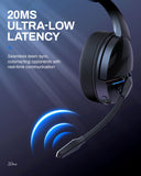 Wireless Gaming Headset | Non-Stop 100H Battery | Dynamic 50mm Drivers | Clear Voice Mic | Bluetooth5.3, 3.5mm | Gaming Headphones acer