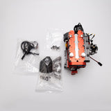MechPuConToy Mini Metal Engine Model Kit That Runs, GS-L4 Engine Water-Cooled 4-Stroke DOHC Inline Four-Cylinder Engine Model Kit, Physics Science Engine for Adults (Finished Version)