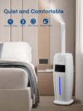 FOHERE Humidifier Large Room 4.8Gal/18L, Quiet Whole House Humidifier for Home Plants Office Commercial 1500 sq.ft, Top Fill Ultrasonic Cool Mist Humidifiers with 4 Mist Mode, 5 Speeds, Remote, White