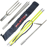 Scuba Choice Spearfishing 5' Fiber Glass Travel 2piece Hawaiian Sling Pole Spear 3 Tips Set, Yellow Scuba Choice