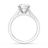 MSBLUE® 2ct Size 6.5 Round Cut Moissanite Engagement Ring, Promise Ring