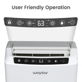 Waykar 2000 Sq. Ft 34 Pints 2025 Most Efficient Energy Star Dehumidifier for Home and Basement with Auto or Manual Drainage, Quiet 33dB Operation, 0.62 Gallon Water Tank Capacity