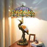 GAUUA Tiffany Table Lamp 18" Tiffany Style Large Table Lamp Dark
