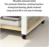 PXIWDAN Printer Stand 2 Tier Printer Stand with Wheels Cart Mobile Wood Metal for Home Office for Office(B)