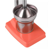 Hand Press Juicer Machine, Manual Juicer Stainless Steel,Commercial Lemon Squeezer and Crusher,Heavy Duty Juice Press for Fresh Orange Lemon Juice,Easy to Use Red