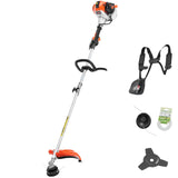 VEVOR String Trimmer, 25.2CC 2-Stroke, Gas Powered Weed Wacker, 16.9" Cordless Grass Trimmer, Multi-Functional Lawn Edger