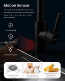DAYONE Touchless Bronze Kitchen Sink Faucet with Pull Down Sprayer and Soap Dispenser, Oil Rubbed Brown 3 Modes Motion Sensor Hands-Free Single Handle Touch Faucet for Kitchen Sink High Arc