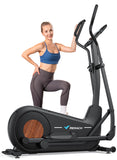 MERACH Elliptical Machine, Elliptical Exercise Machine with 18.5IN Stride, Hyper-Quiet Magnetic Drive System, Elliptical Trainer with 16 Resistance Levels, 400LBS Loading Capacity MERACH