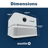 Austin Air it Personal Air Purifier - Sleek Allergy Air Purifier for Office & Room - Capturesf Particles Bedroom Purifier Air Filter - Stylish Tabletop Purifier for Dust, Model C100C1