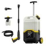 Fanttik NB8 Ultra Cordless Pressure Washer w/4.0 Gal Tank, Max 725PSI Electric Power Washer with 5-in-1 Nozzle, 20FT Hose, Adjustable Pressure, Power Cleaning for Car Washing, Patio