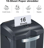 14-Sheet Microcut Paper Shredder and 12-Pack Shredder Lubricant Sheets bonsaii